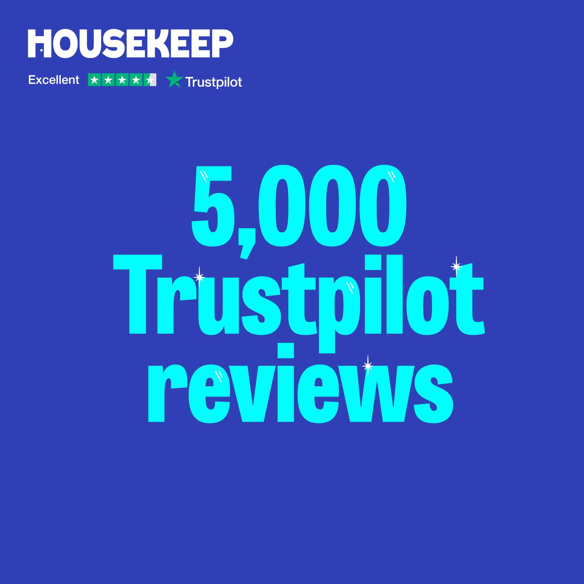 We've passed 5,000 Trustpilot reviews – with an "Excellent" rating