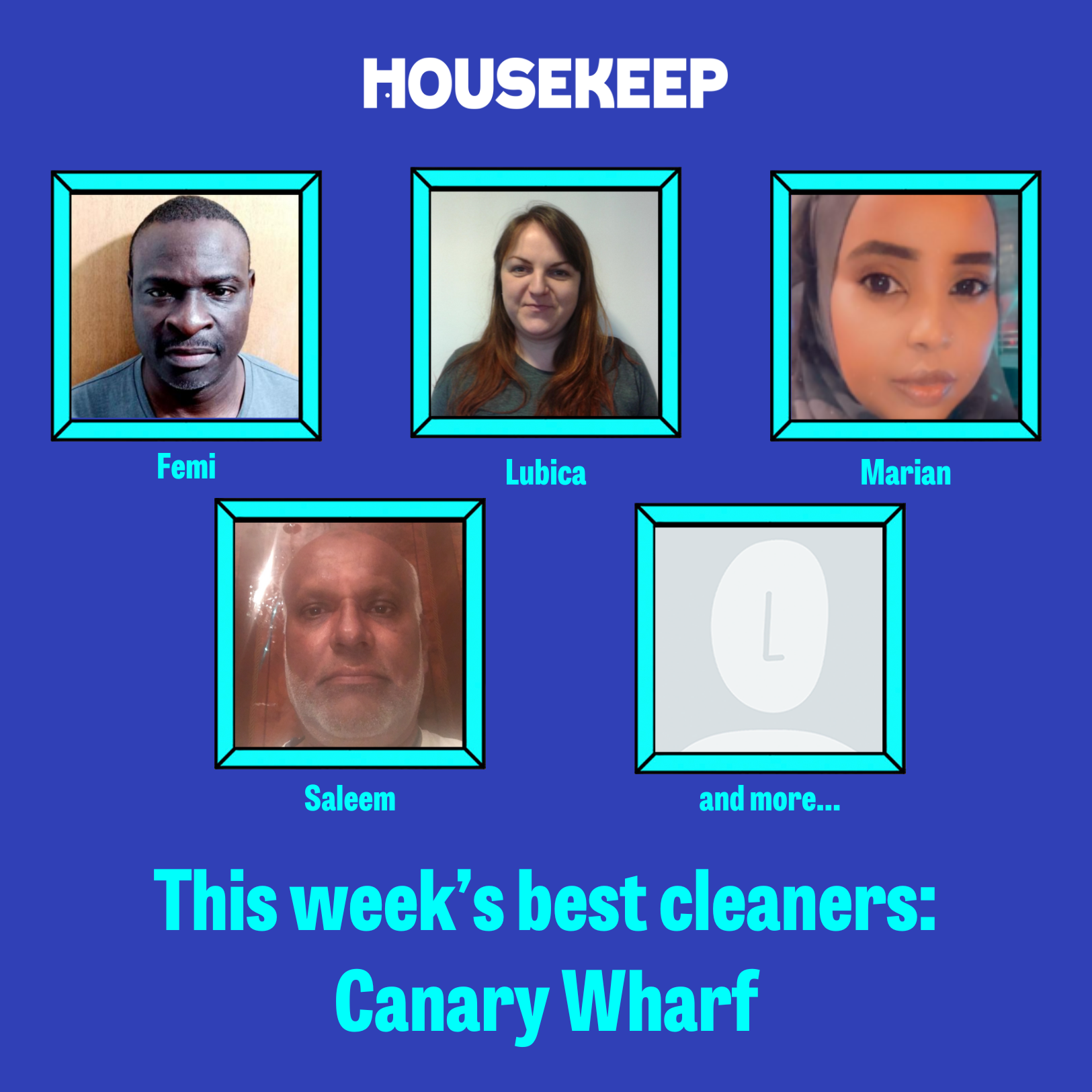 This week's best cleaners: Canary Wharf