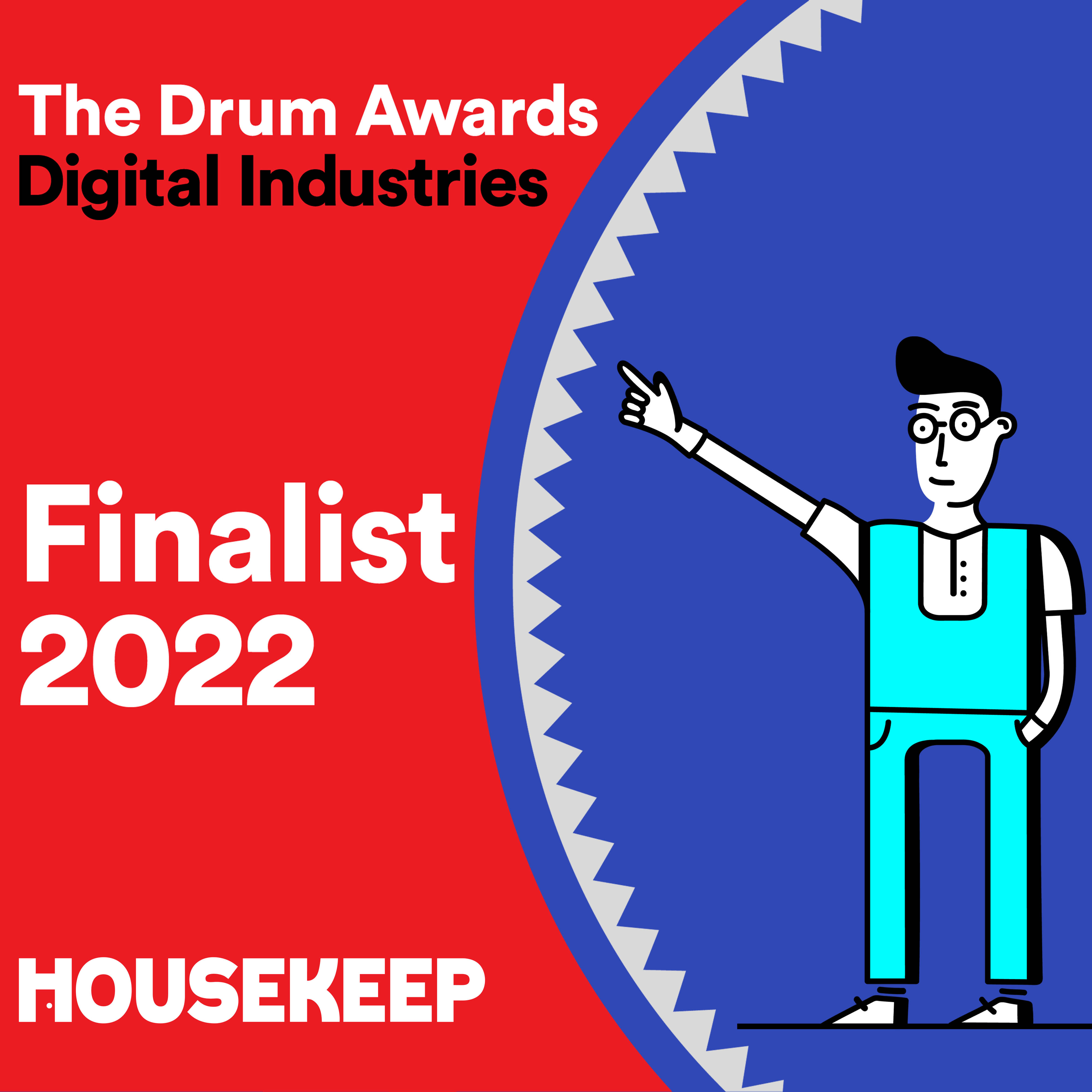 Housekeep shortlisted for the Drum Awards for Digital Industries