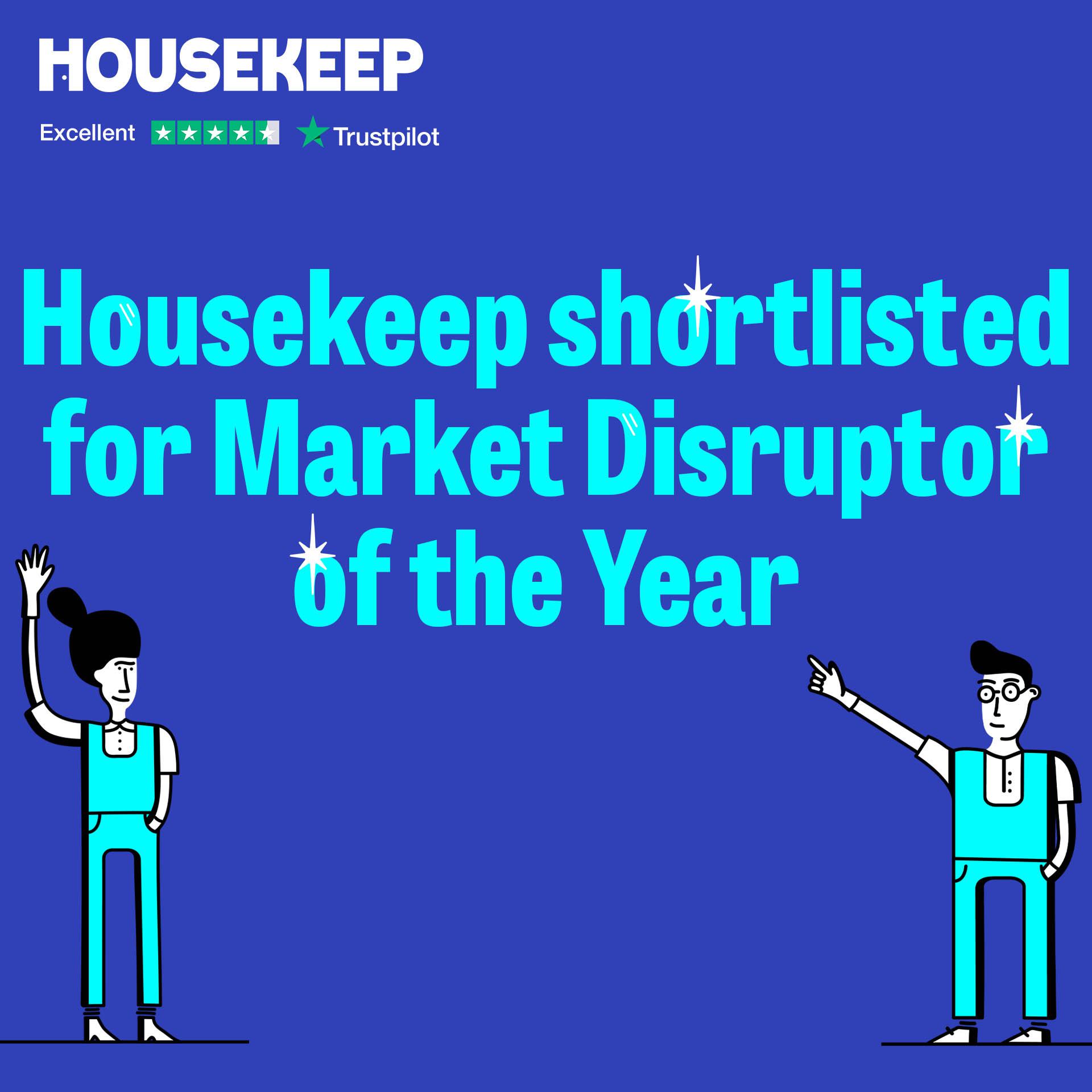Housekeep shortlisted for Market Disruptor of the Year