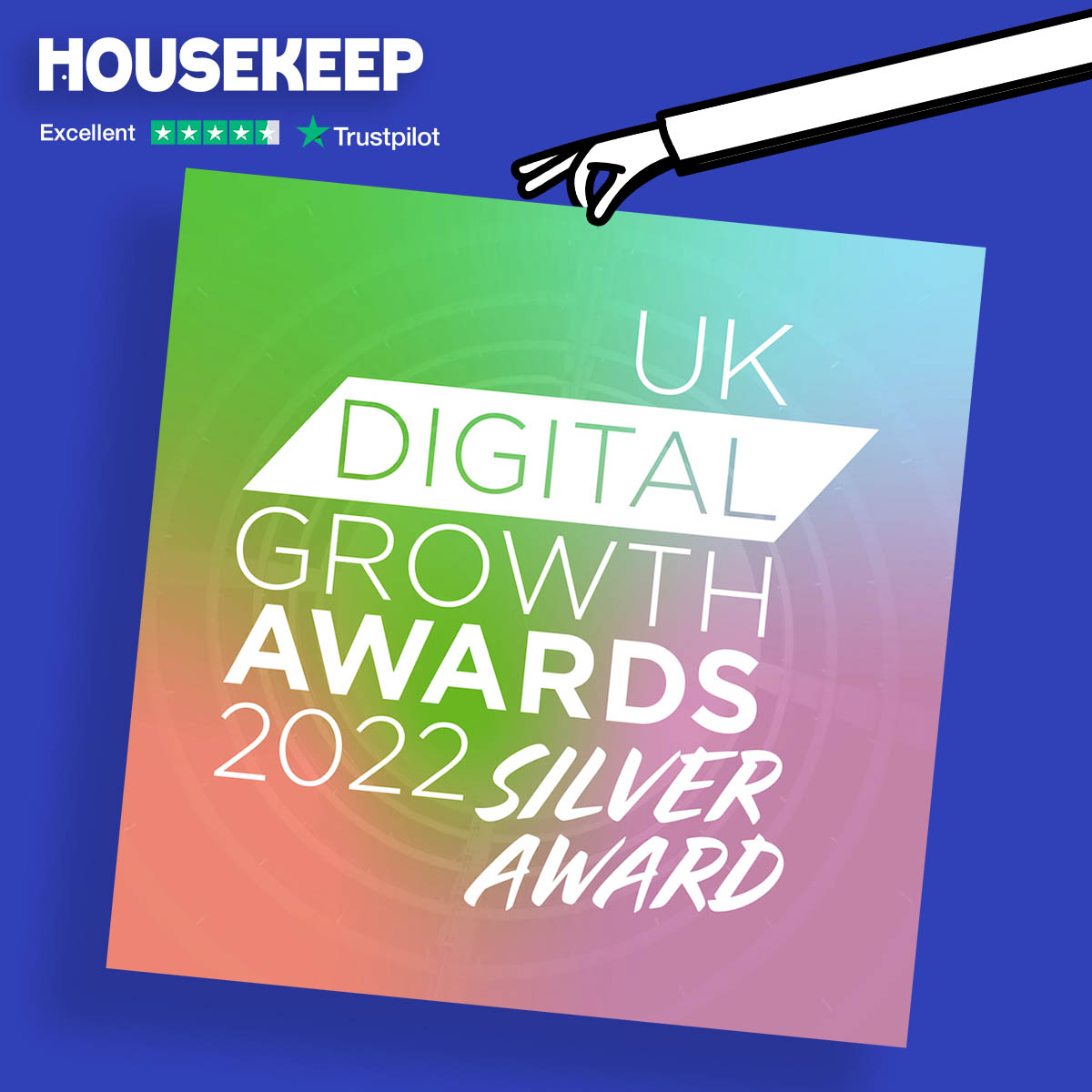 Housekeep wins Silver B2C Website of the Year Award