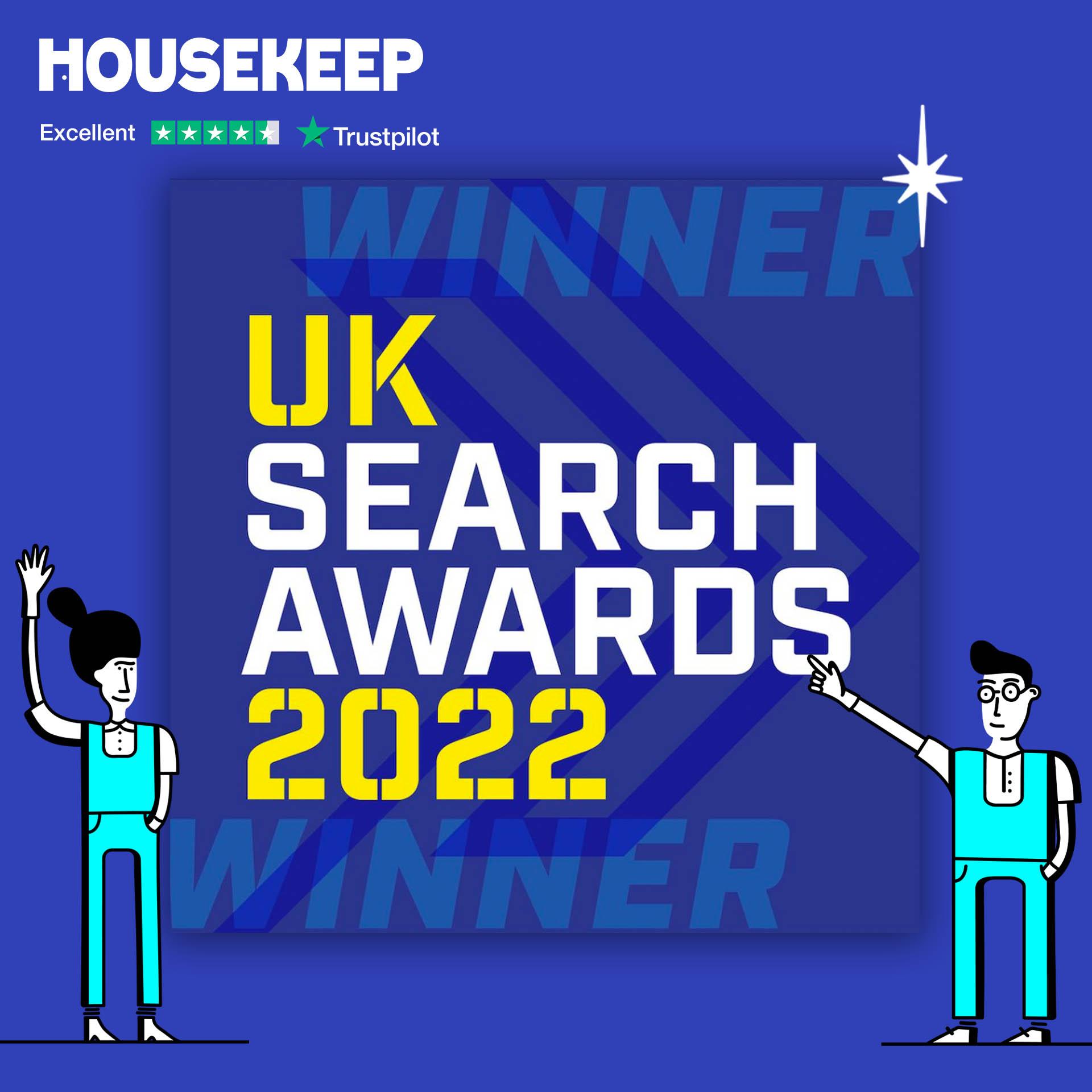 Housekeep wins at the UK Search Awards 2022