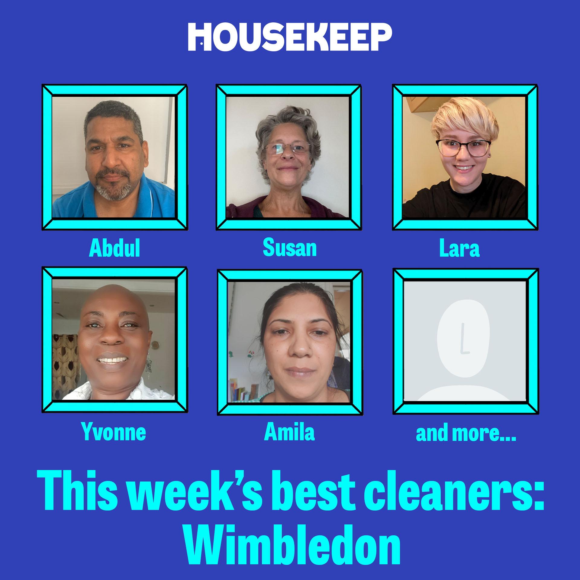 This week's best cleaners: Wimbledon