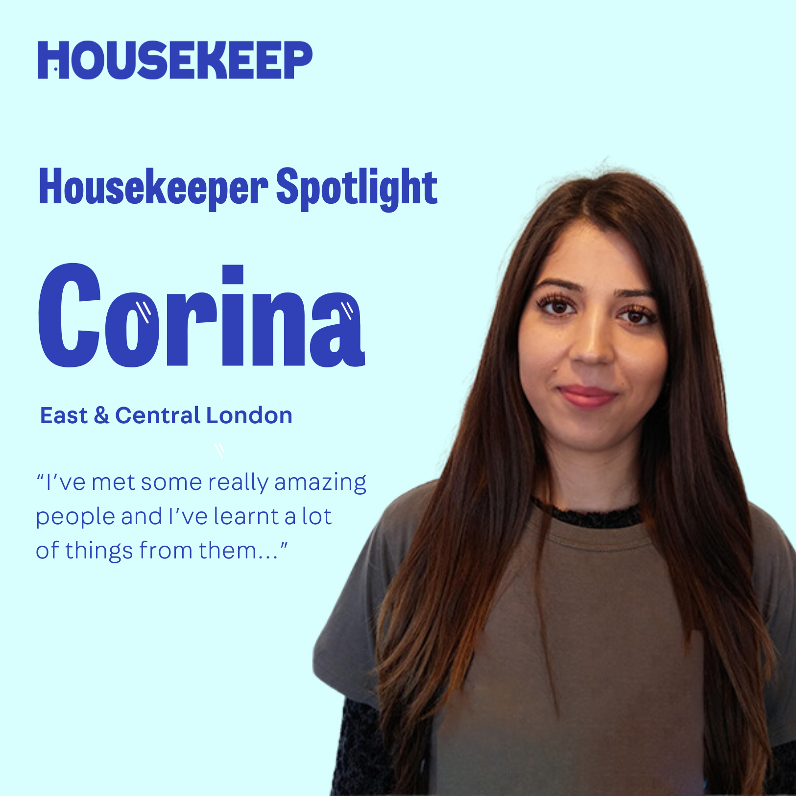 Housekeeper spotlight: Corina