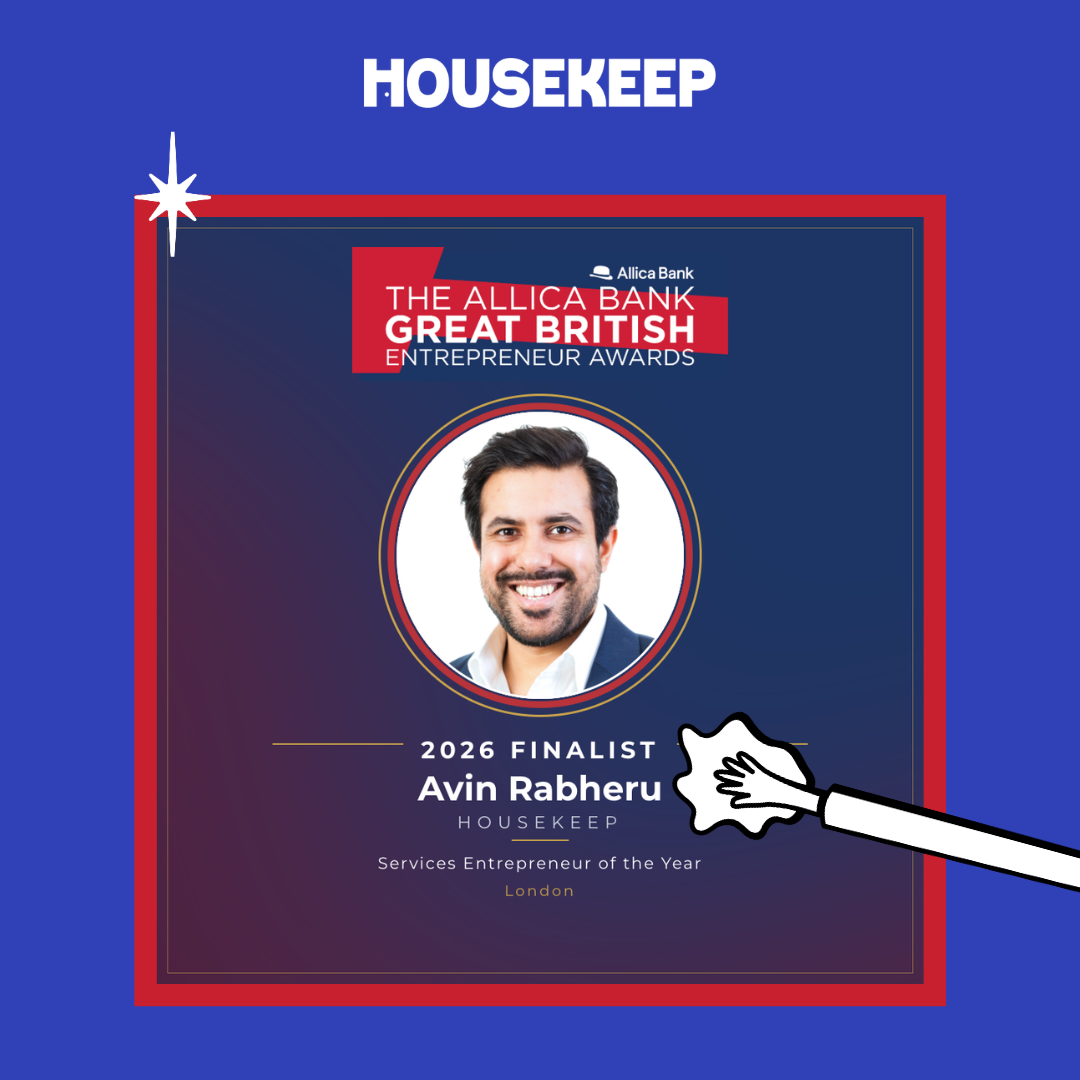 Housekeep CEO shortlisted for the 2026 Great British Entrepreneur Awards