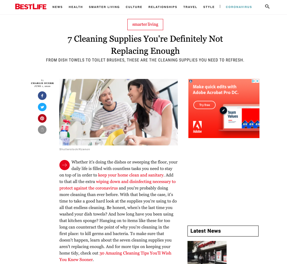 Best Life - 7 Cleaning Supplies You're Definitely Not Replacing Enough