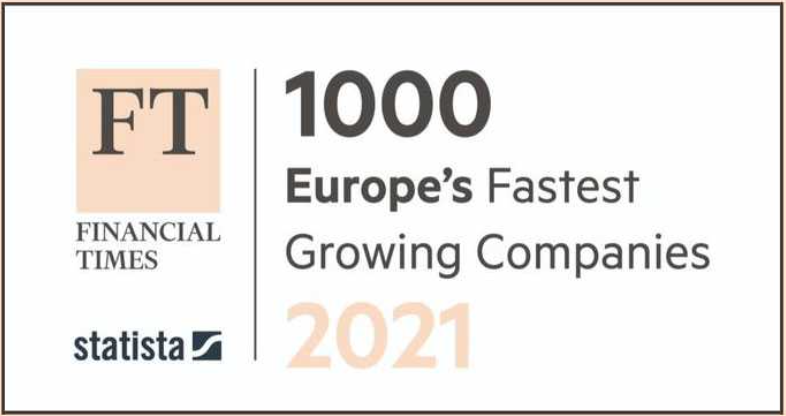 Financial Times FT000 2021 - Fastest Growing Companies in Europe - #514