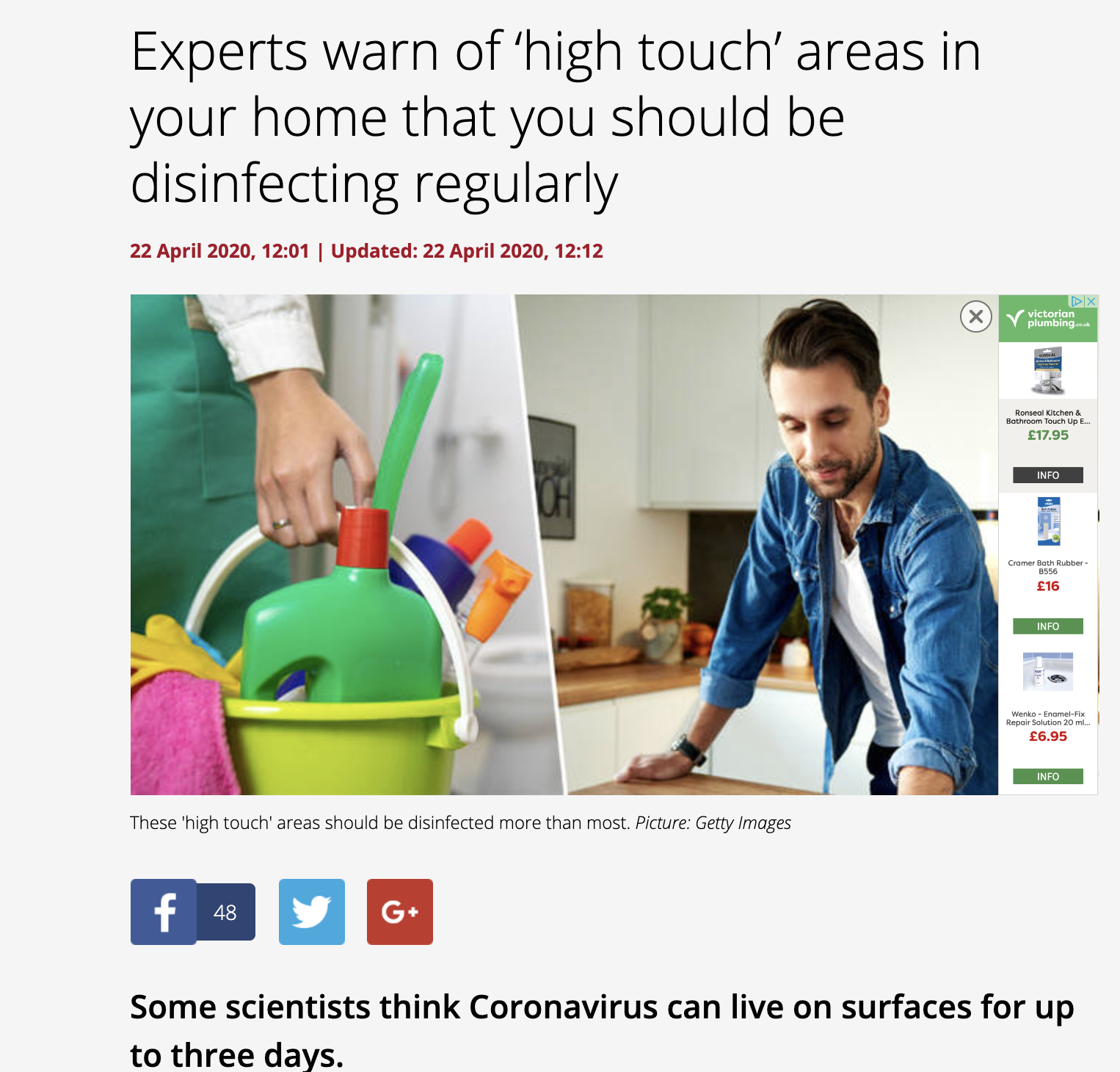 Heart - Experts warn of ‘high touch’ areas in your home that you should be disinfecting regularly