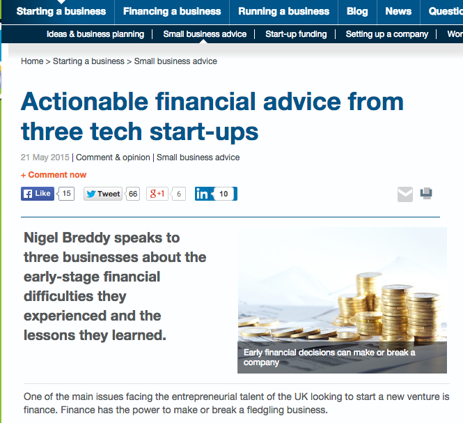 SmallBusiness.co.uk - Early-stage financial advice from three tech start-ups