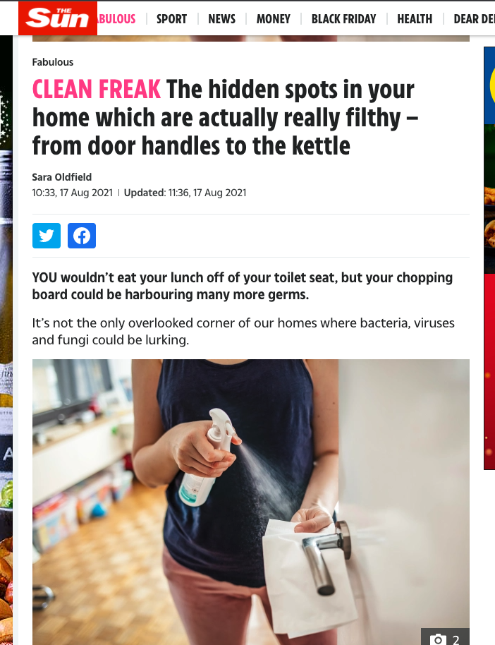 The Sun - The hidden spots in your home which are actually really filthy – from door handles to the kettle