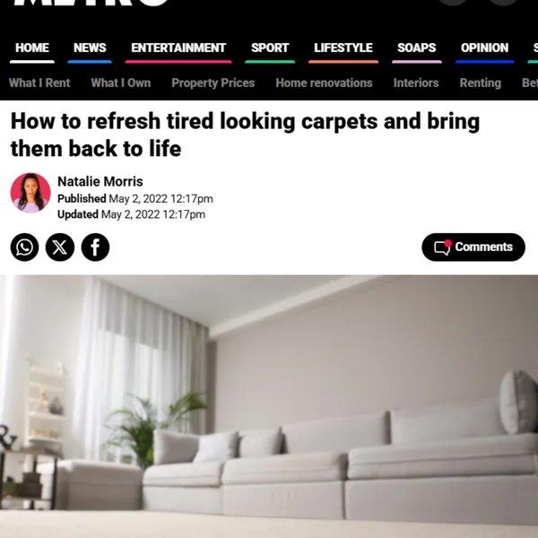Metro - How to refresh tired looking carpets and bring them back to life