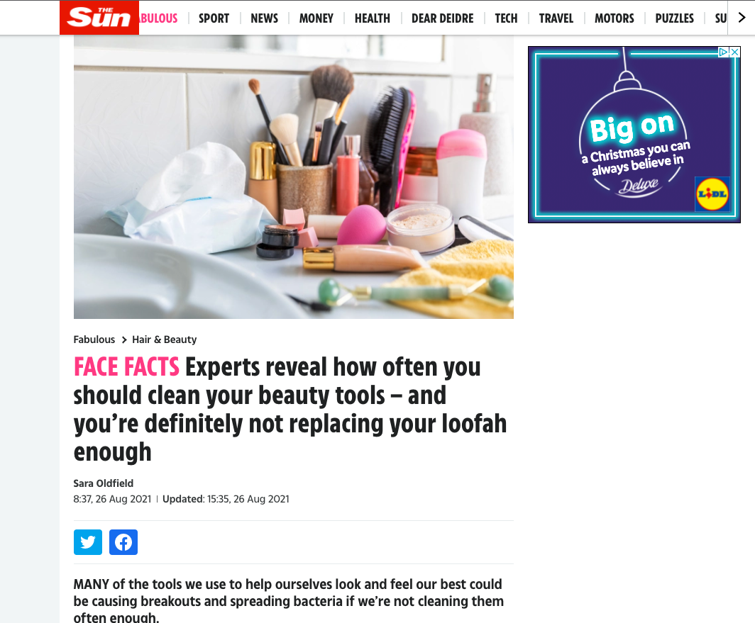 The Sun - Experts reveal how often you should clean your beauty tools