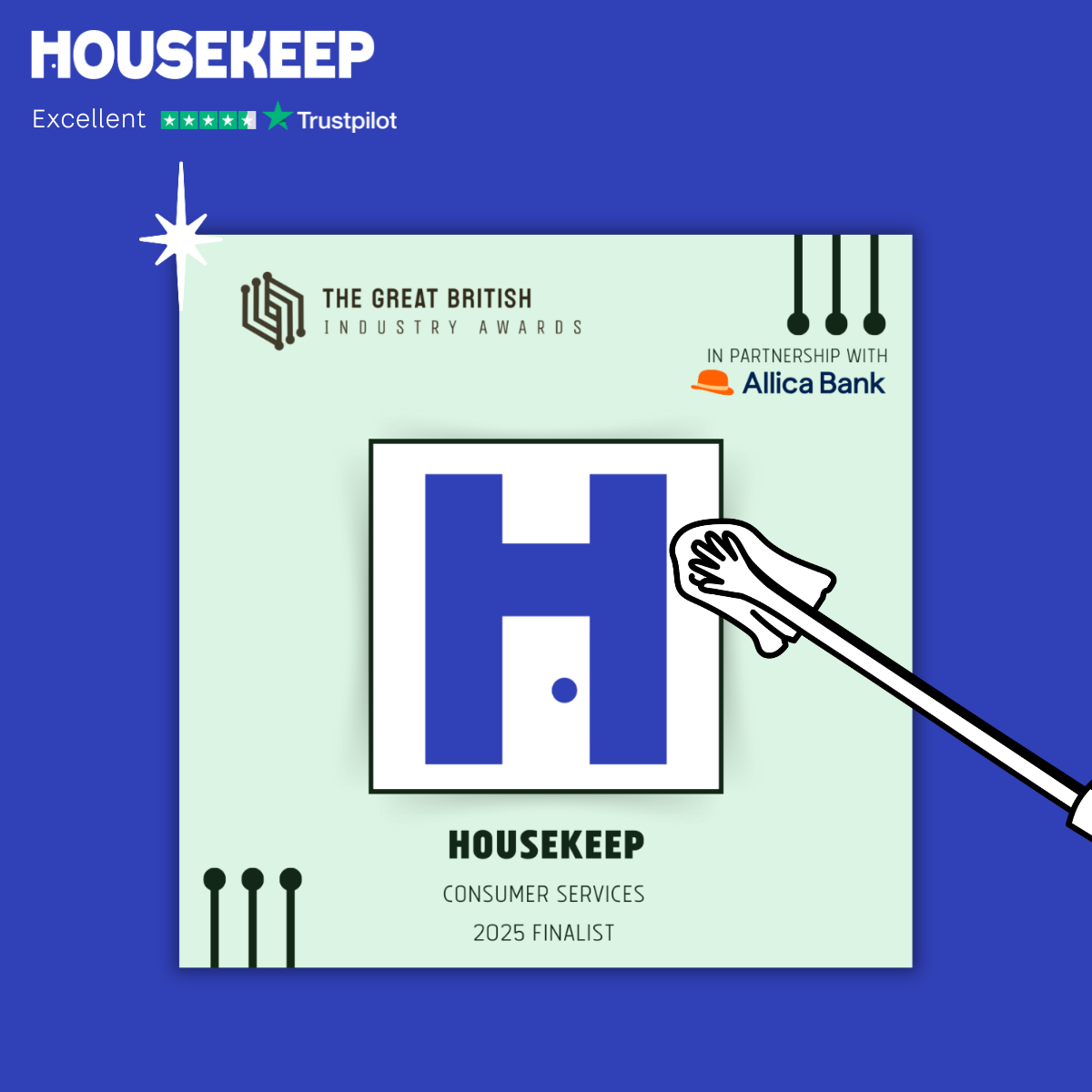 Housekeep shortlisted for the 2025 Great British Industry Awards