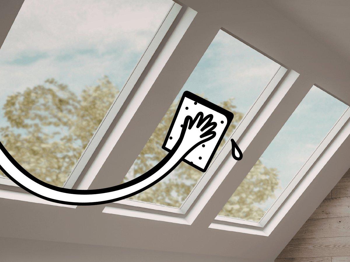 How to clean a skylight