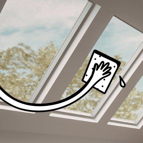 How to clean a skylight