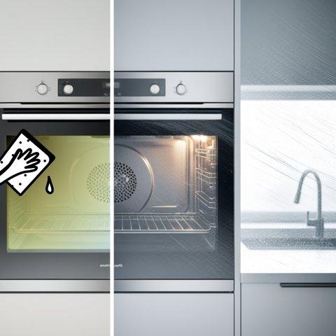 How to clean a glass oven door