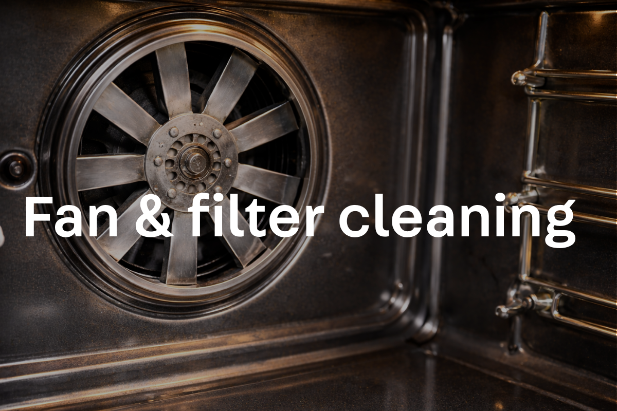 Oven fan & filter cleaning