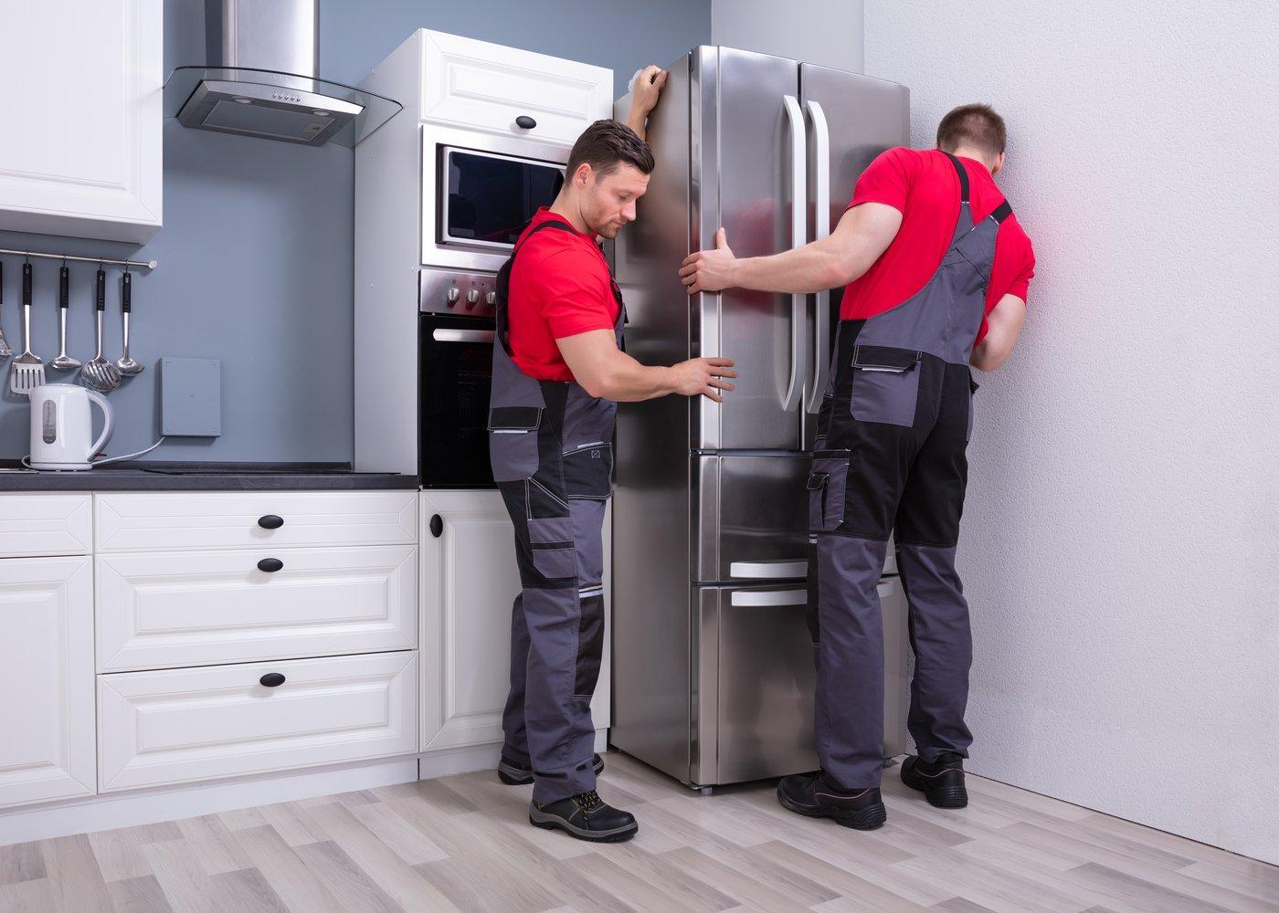 Fridge freezer installation
