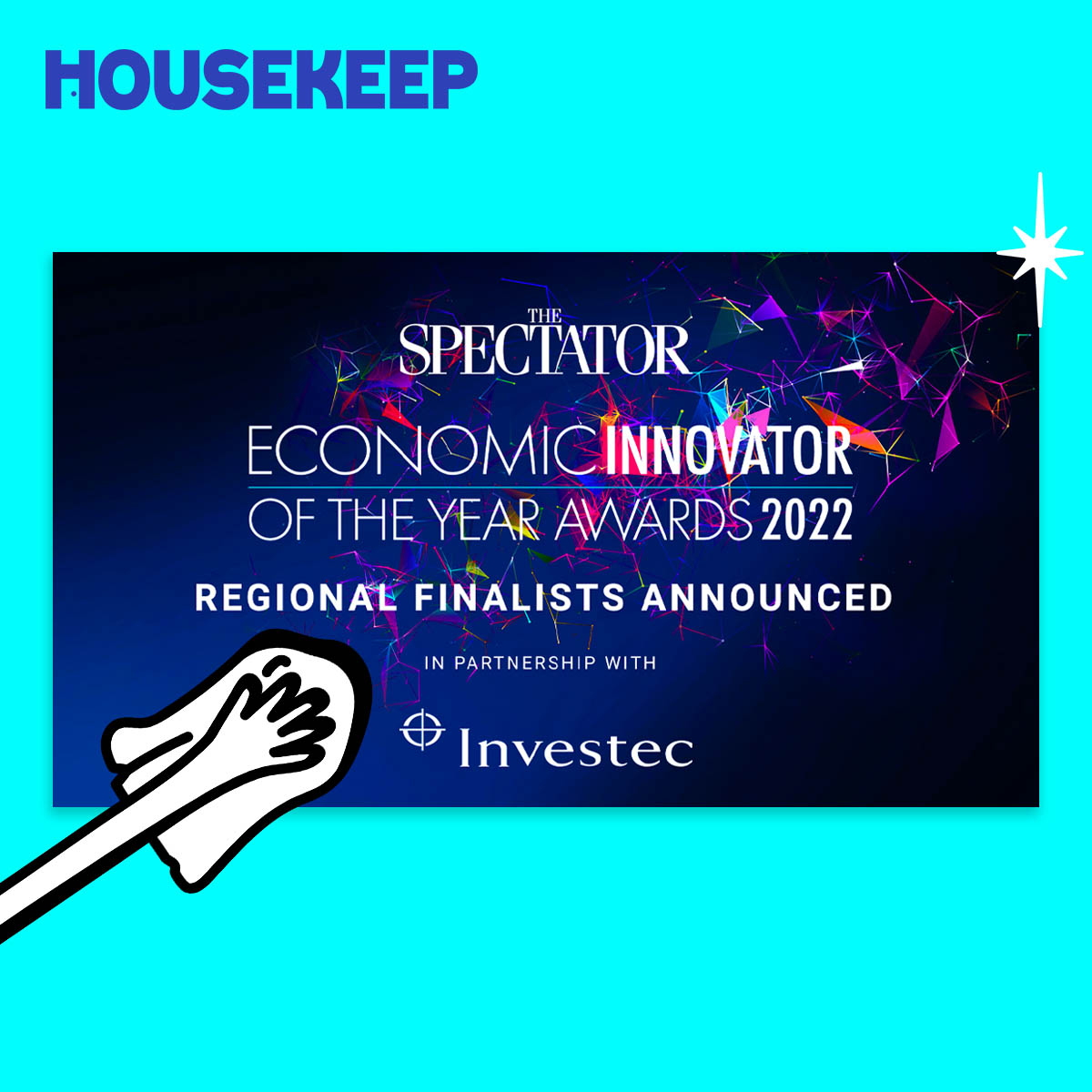 Housekeep named a finalist in the Spectator Economic Innovator of the Year Awards 2022