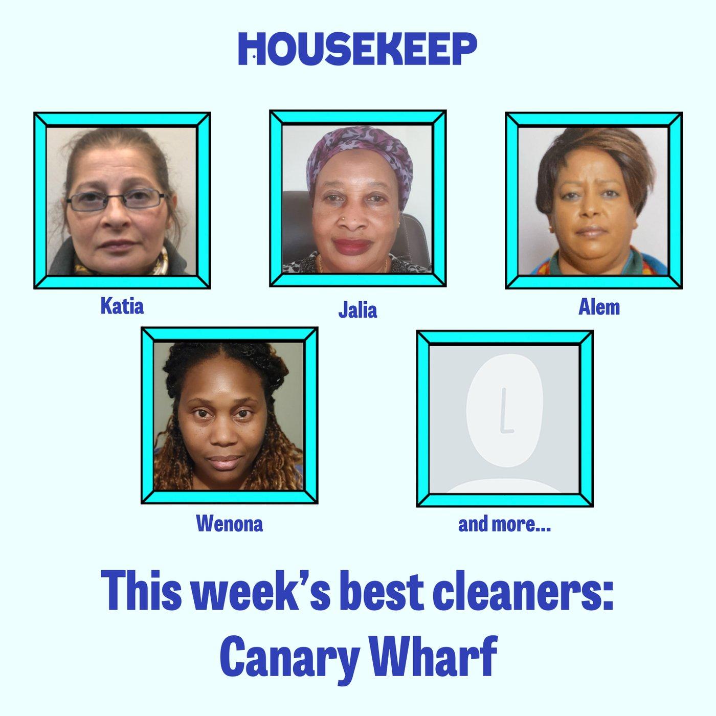 This week's best cleaners: Canary Wharf