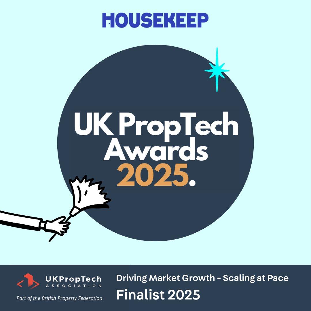 Housekeep shortlisted for the UK PropTech Awards 2025