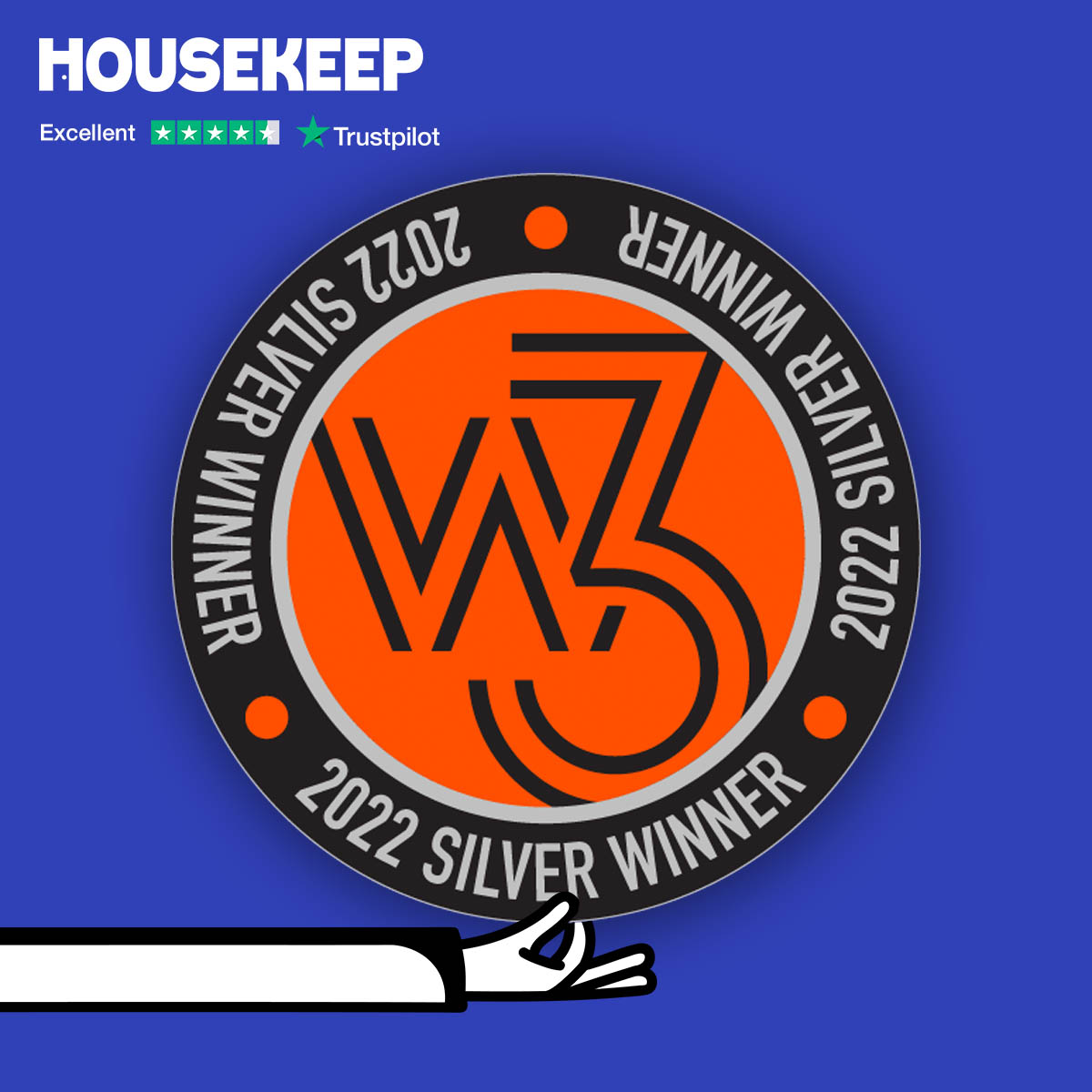 Housekeep wins Silver Award for Website Redesign