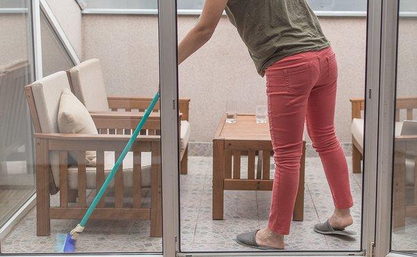 What's included in outdoor area cleaning